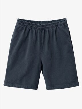 Los Angeles Apparel Heavy Fleece Dolphin Blue Elastic Waist  Sweat Shorts